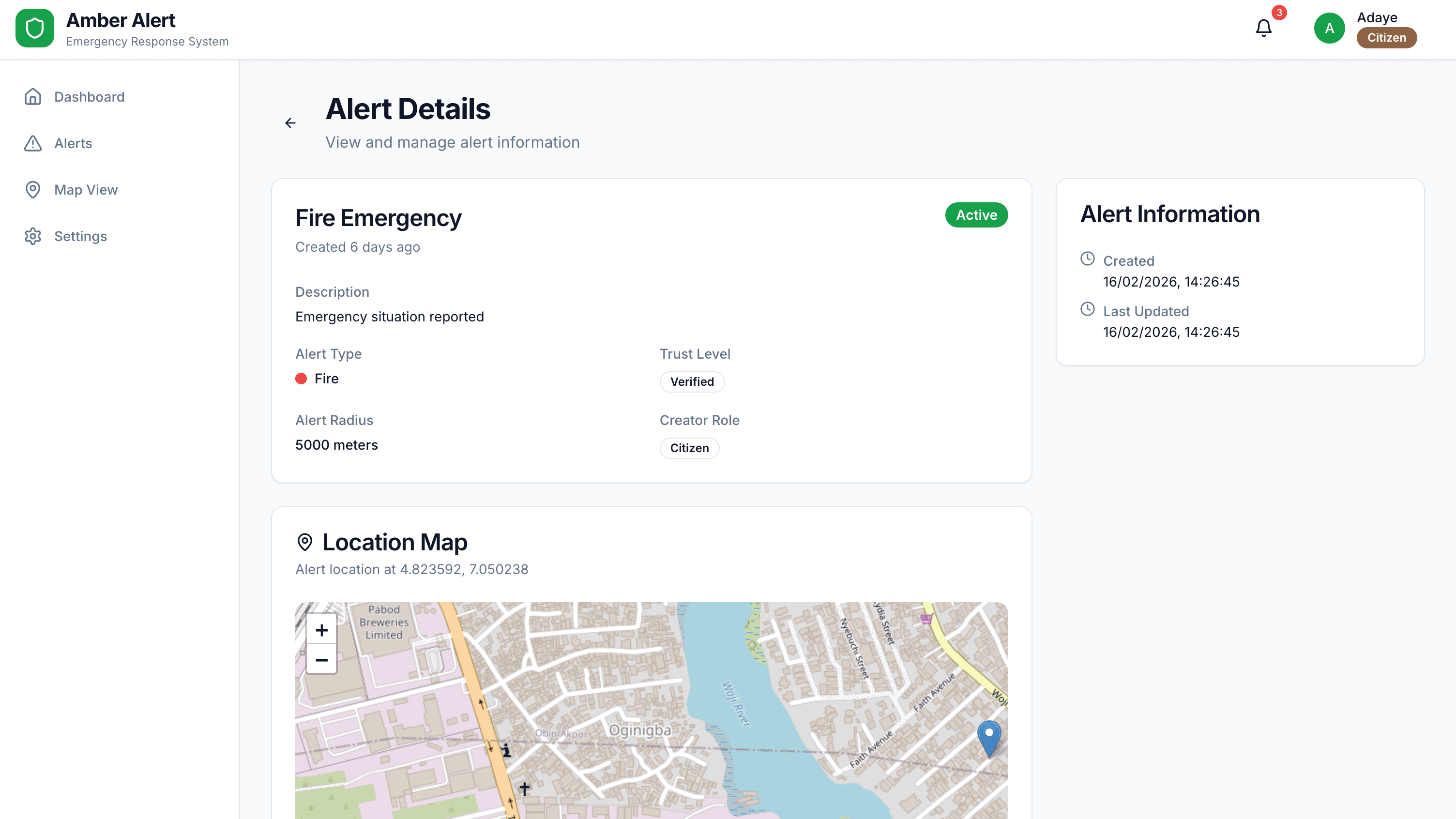 NasAlert app and dashboard preview